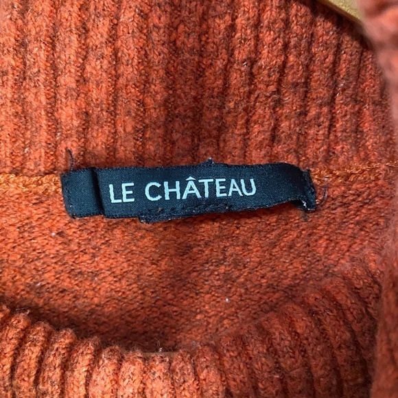 Le Chateau Women's Burnt Orange Turtleneck Tunic Sweater Size XS - Picture 2 of 11